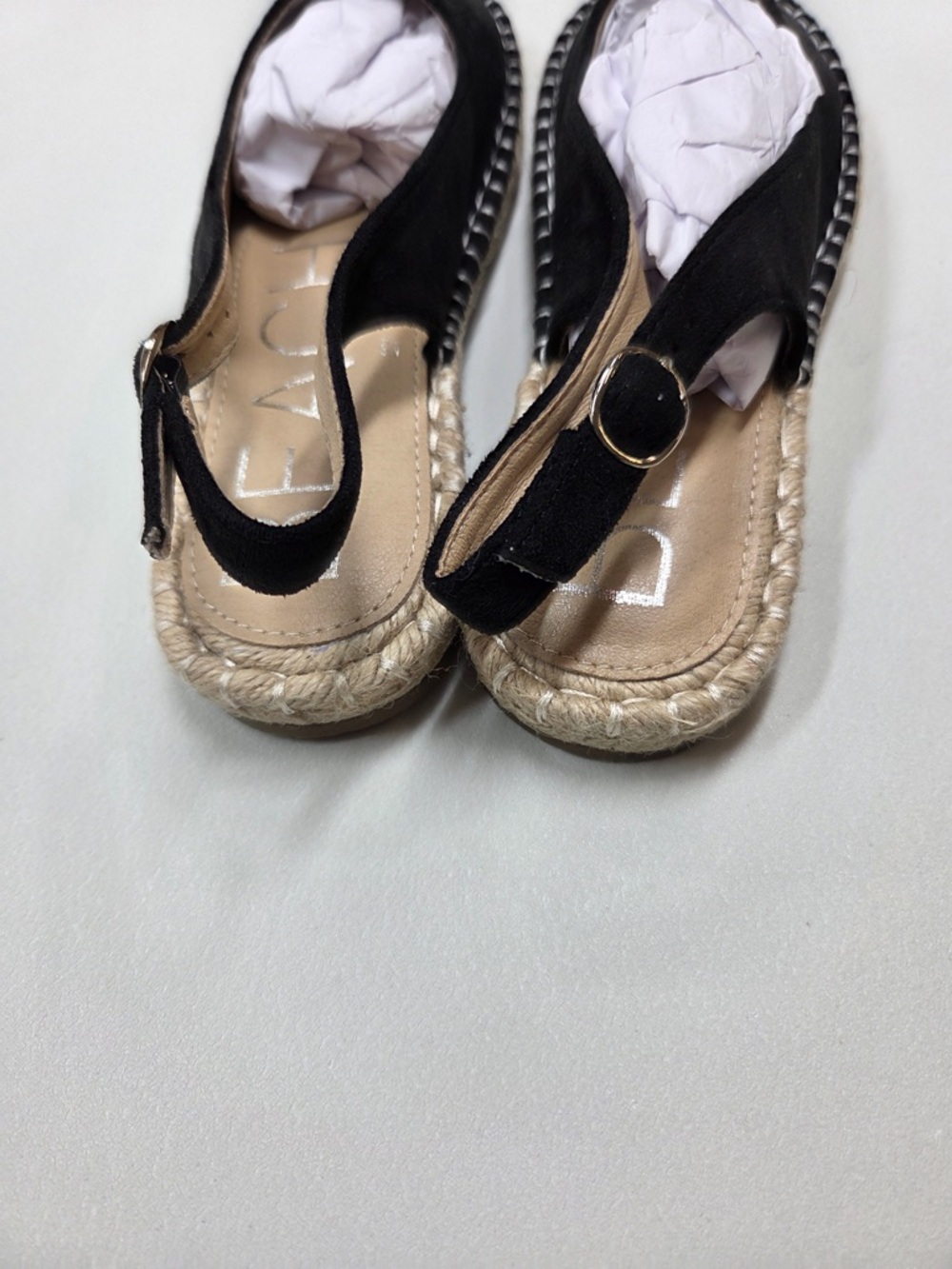 NWOT BEACH By Matisse Juliet Espadrille Flay Shoes Black Women’s Size 8 7380 - Picture 3 of 9